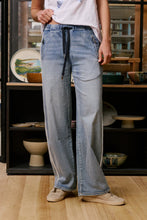 Load image into Gallery viewer, Glam track denim silver