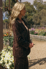 Load image into Gallery viewer, Liza Sequin Velvet Blazer
