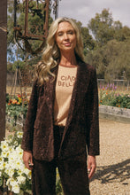 Load image into Gallery viewer, Liza Sequin Velvet Blazer