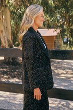 Load image into Gallery viewer, Liza Sequin Velvet Blazer