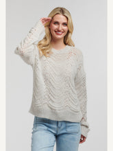 Load image into Gallery viewer, Pointelle mohair knit
