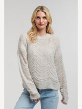 Load image into Gallery viewer, Pointelle mohair knit
