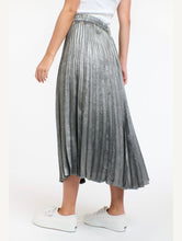 Load image into Gallery viewer, Metallic pewter skirt
