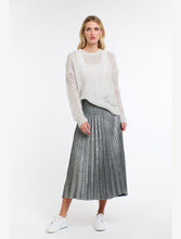 Load image into Gallery viewer, Metallic pewter skirt
