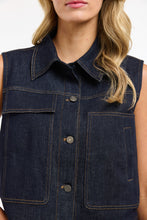Load image into Gallery viewer, Pocket rocket denim vest
