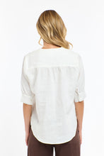Load image into Gallery viewer, Bradley linen stitch top White
