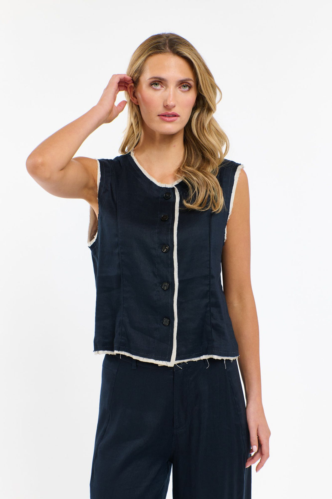Maison Vest Navy