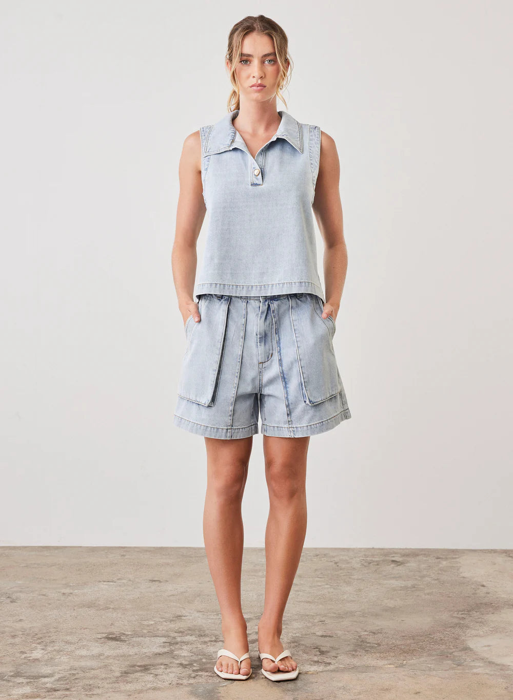 Riptide Denim Top