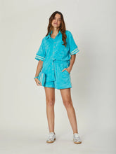 Load image into Gallery viewer, Demi Towelling Short Peacock
