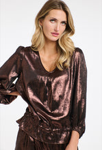 Load image into Gallery viewer, Metallic Sophia top
