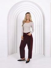 Load image into Gallery viewer, Toni Barrel Cord Jean Brunette
